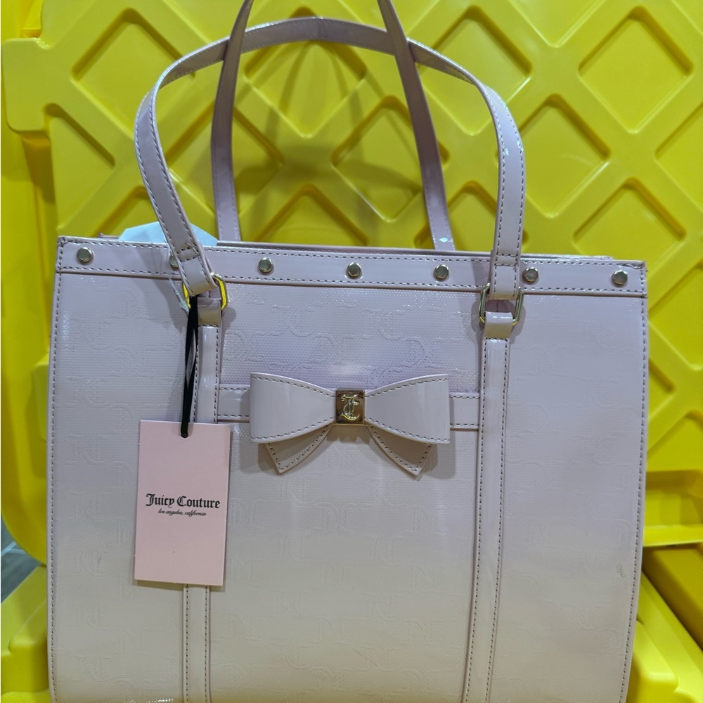 Juicy Couture PINK DIAMOND FOR THE GIRLS Tote Bag PATENT LEATHER